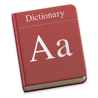 MacOS Dictionary icon