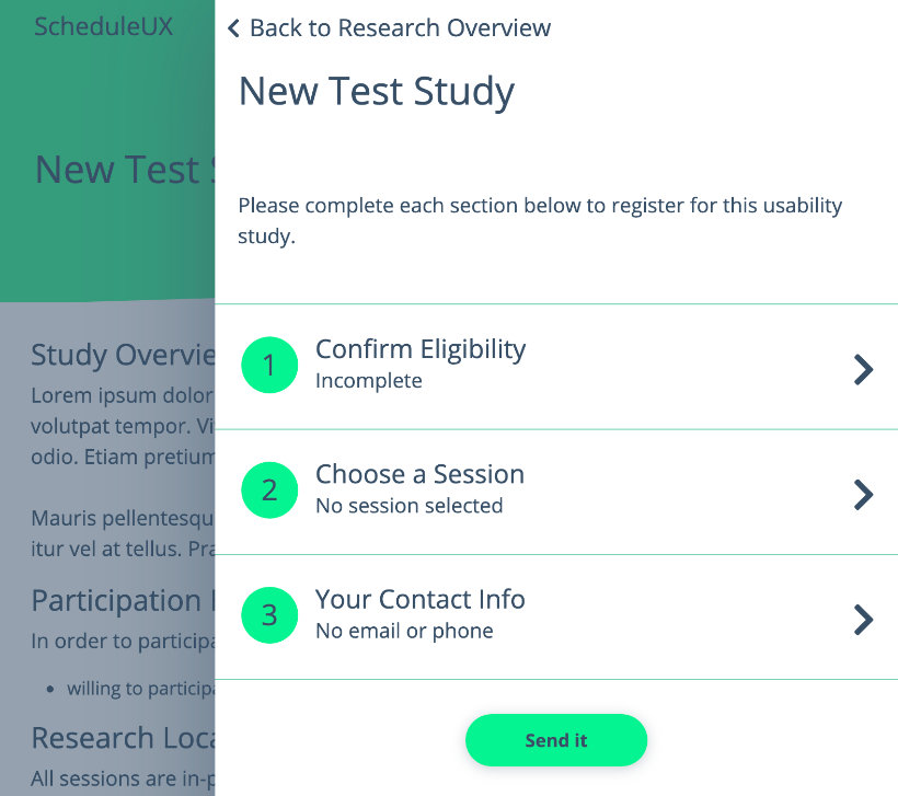 Registration Tasks